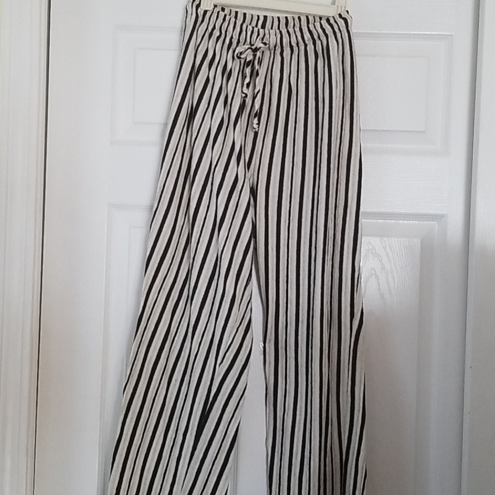 Size S Womens elastic waist front tie  pants